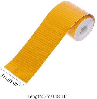 Kleurrijke Reflecterende Veiligheidswaarschuwing Conspicuity Tape Film Sticker 3M geel