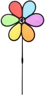 Kleurrijke Regenboog Dazy Bloem Spinner Wind Windmolen Tuin Yard Outdoor Decor