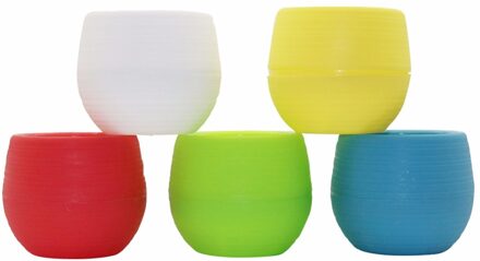 Kleurrijke Regenboog Plastic Stone Pil Bloempot home office tuin Balkon Vetplanten planten desktop potten creatieve kleine pot wit
