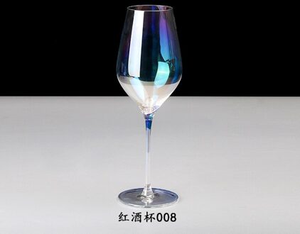 Kleurrijke Rode Wijn Glas Kristal Glas Hoge Champagne Glas Cocktail Glasvol Rainbow Cup Bruiloft Servies Supply