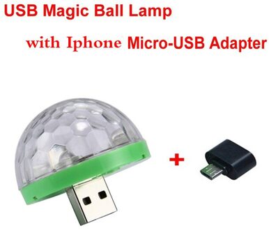 Kleurrijke Roterende Stage Light Usb Party Disco Dj Kleurrijke Rgb Knipperende Mengen Led Gloeilamp Party Dance Sfeer Verlichting IPhone