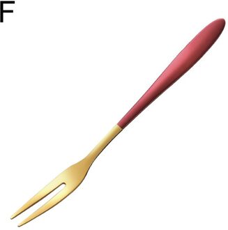 Kleurrijke Rvs Fruit Vork Snack Dessert Vork Servies Keuken Benodigdheden Kantine Cafetaria Thuis Bestek Hotel Diner