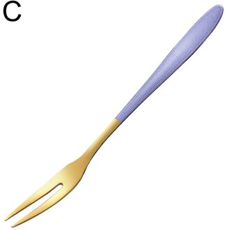 Kleurrijke Rvs Fruit Vork Snack Dessert Vork Servies Keuken Benodigdheden Kantine Cafetaria Thuis Bestek Hotel Diner