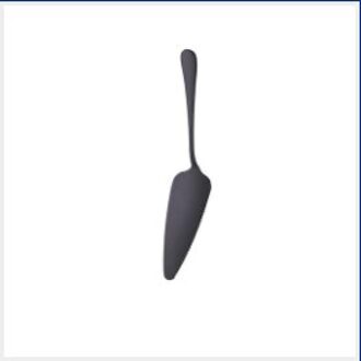 Kleurrijke Rvs Gekartelde Rand Cake Server Blade Cutter Pie Pizza Schop Taart Spatel Bakken Tool 1 Stuk zwart