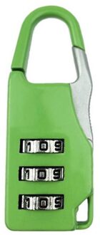 Kleurrijke Sluizen Zinklegering Veiligheidsslot Koffer Bagage Codeslot Kast Kast Locker Hangslot groen