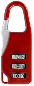 Kleurrijke Sluizen Zinklegering Veiligheidsslot Koffer Bagage Codeslot Kast Kast Locker Hangslot Rood