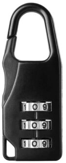 Kleurrijke Sluizen Zinklegering Veiligheidsslot Koffer Bagage Codeslot Kast Kast Locker Hangslot zwart