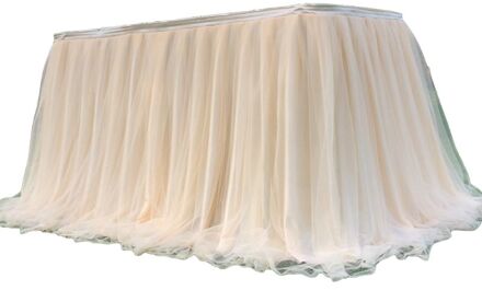Kleurrijke Tafelkleed Tulle Dessert Receptie Tafel Rok Decoratie CP