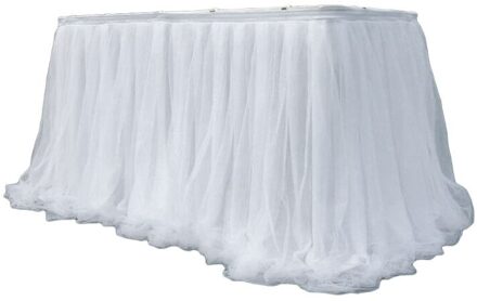 Kleurrijke Tafelkleed Tulle Dessert Receptie Tafel Rok Decoratie W
