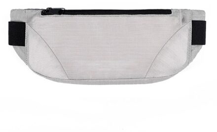 Kleurrijke Taille Tas Waterdicht Taille Bum Bag Running Jogging Belt Pouch Zip Fanny Pack Sport Runner Crossbody Tassen Mannen En vrouwen wit