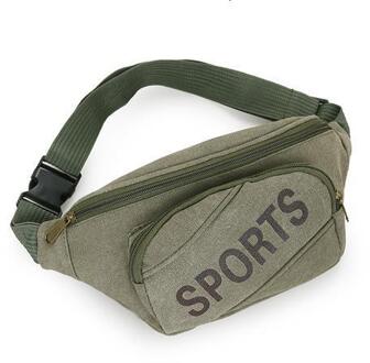 Kleurrijke Taille tas Waterdichte Reizen Fanny Pack Mobiele Telefoon Taille Verpakking Riem Schoudertassen crossbody tassen voor mannen en vrouwen Alphabet groen