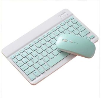 Kleurrijke Toetsenbord Muis Voor Samsung Android Tablet Voor Ipad 9.7 10.5 Voor Samsung Tablet Bluetooth Muis Toetsenbord keyboard muis blauw