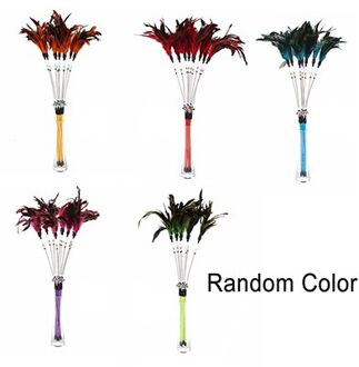 Kleurrijke Veer Kat Speelgoed Grappige Lente Staven Met Klokken Kralen Kitten Interactieve Plastic Stok Kat Wand Speelgoed Kat Levert