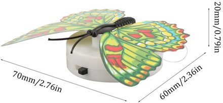 Kleurrijke Veranderende Vlinder Led Night Light Lamp Thuis Kamer Wedding Party Bureau Muur Decor Met Zuignap Kinderen