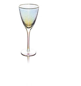 Kleurrijke Wijn Glas Champagne Fluiten Crystal Wedding Bril Luxe Gouden Rand Party Thuis Drink Cup Beker 280ml 370ml stijl 1