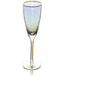 Kleurrijke Wijn Glas Champagne Fluiten Crystal Wedding Bril Luxe Gouden Rand Party Thuis Drink Cup Beker 280ml 370ml stijl 2