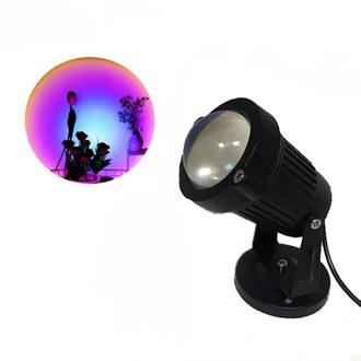 Kleurrijke Zonsondergang Projectie Lamp Usb Led Night Regenboog Sfeer Licht Voor Thuis Koffie Achtergrond Muur Decoratie stijl 1-regenboog