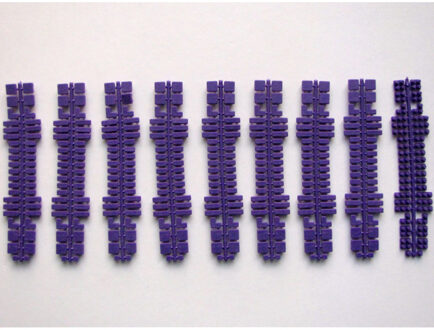 kleurstrips violet 9 stuks Paars