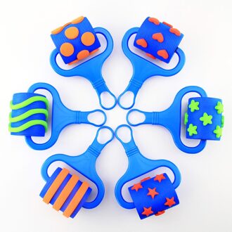 Kleuterschool kinderen schilderen spons roller borstel graffiti roller seal handgemaakte DIY gereedschap A section of 6 stick