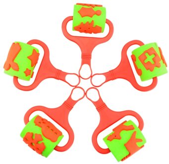 Kleuterschool kinderen schilderen spons roller borstel graffiti roller seal handgemaakte DIY gereedschap D section of 5 stick