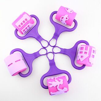 Kleuterschool kinderen schilderen spons roller borstel graffiti roller seal handgemaakte DIY gereedschap F section of 5 stick