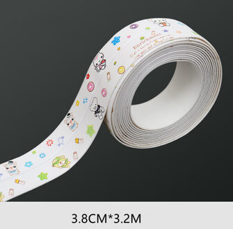 Kleverige Soort Te Schoon Keuken Teller Hittebestendig Aluminiumfolie Keuken Wastafel Hoek Antifouling Sticker wit