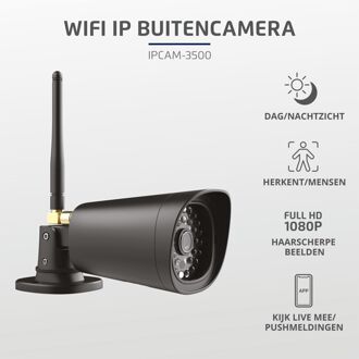 Klikaanklikuit Wifi Buitencamera - IPCAM 3500 - Zwart