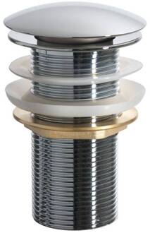 Klikwaste Chroom 5/4" Luxe Lange Clickwaste Aqua Splash