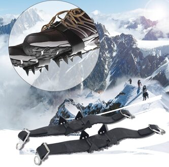 Klimmen Sneeuw Ice Claw Ice Gripper Spikes Grips Cleats Schoenen Klauwen Wandelen Skid Ice Jas Klimmen Schoenen Spalk 4 Klinknagels 40 #