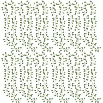 Klimop/Hedera kunstplant slinger - 4x - 25,2 meter - polyester/kunststof