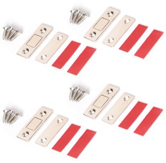 Klink Deur Magneet Lade Closer Punch-Gratis Magnetische Deurdranger Deurdranger 4/10 Stks/set Thuis Supply 4 stuks Kastdeur Catch 4 stk