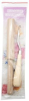 Klink Haak Kits Diy Klink Haak Haak Houten Handvat Garen Cutter Tool Voor Canvas Mat Rug Craft Handgemaakte Gereedschap