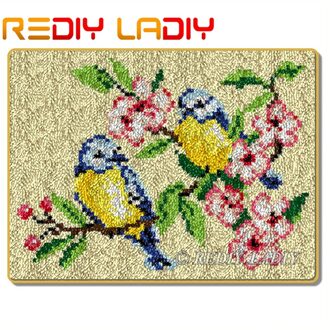 Klink Haak Kits Maken Uw Eigen Tapijt Spelen Dolfijnen Haken Kussen Diy Tapijt Tapijt Acryl Garen Gedrukt Canvas Hobby & ambachten ZD612