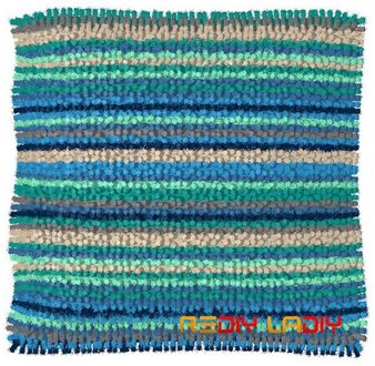 Klink Haak Kits Multi Stripes Kussenhoes Pre-Gedrukt Canvas Garen Haken Ambachten Kussensloop Slaapbank Kussens Thuis decor BZ770
