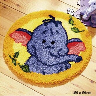 Klink Haak Kits Tapijt Gedrukt Canvas Krans Patroon Diy Naald Voor Tapijt Borduren Patroon Klink Hooking Kussen Diy Tapijt stijl B