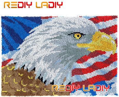 Klink Haak Tapijt American Eagle Pluche Wandtapijten Diy Tapijt Tapijt Dikke Garen Arts Kussen Haken Vloermat Home Decor giftss