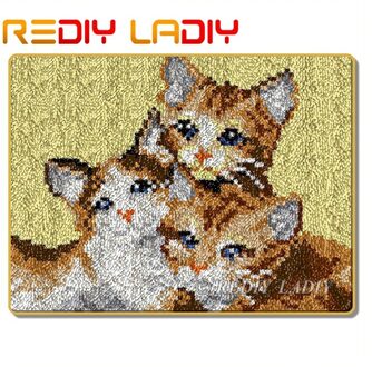 Klink Haak Tapijt Kit Haken Tapijt Tapijt Vlinder Bloem Acryl Garen Pre-Gedrukte Canvas Kussen Mat Diy Haak Wandtapijt craft ZD576