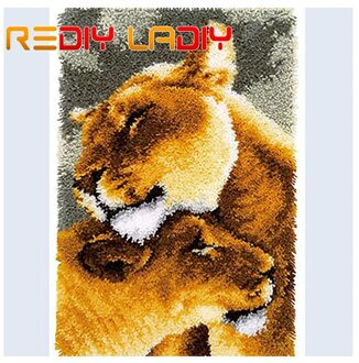 Klink Haak Tapijt Kit Haken Tapijt Tapijt Vlinder Bloem Acryl Garen Pre-Gedrukte Canvas Kussen Mat Diy Haak Wandtapijt craft ZD587