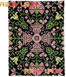 Klink Haak Tapijt Kits Bloem Mandala Diy Tapijt Tapijt Pluche Muur Opknoping Chunky Garen Arts Kussen Gehaakte Floor Mat Hobby & Ambachten