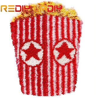 Klink Haak Tapijt Kits Haken Tapijt Tapijt Footprint Acryl Garen Pre-Gedrukte Canvas Kussen Mat Gehaakte Tapestry Art Home decor ZD396