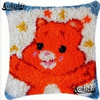 Klink haak tapijt maken kit kussen naaien matten geteld borduurpakketten voor borduren handwerken kussen Patchwork Kussensloop