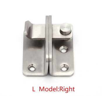 Klink Veiligheid Deur Bolt Sliding Dikker Accessoires Lock Guard Handvat Thuis Roestvrij Staal L / rechtsaf