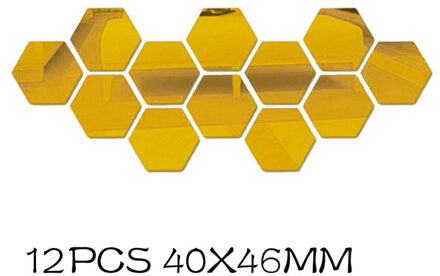 Klok Horloge 3d Wandklokken Diy Acryl Spiegel Stickers Home Decoratie Woonkamer Quartz Naald 12stk 40x60mm