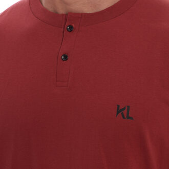 KLP4 Heren Lange Mouw Winterpyjama Rood