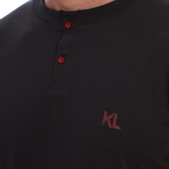 KLP4 Heren Lange Mouw Winterpyjama Zwart - XL