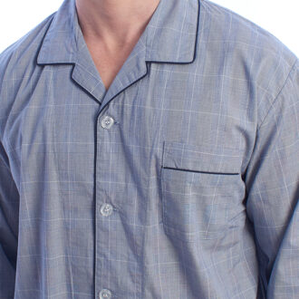 KLP5 Herren-Pyjama im Popeline-Stil Grijs