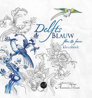 Kluitman Delfts Blauw flora & fauna kleurboek - Boek BBNC Uitgevers (9045321041)