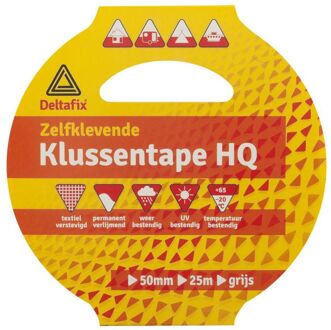 klussentape HQ grijs 25m/50mm