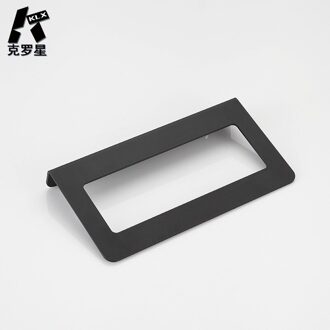 Klx Ruimte Aluminium Handdoekenrek Badkamer Handdoek Ring Keuken Punch Plank Hotel Handdoek Houder Thuis Opslag Accessoires zwart