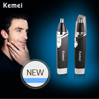 KM-6512 Elektrische Neus Trimmer Beauty Neus Oorhaar Trimmer Removal Veilig Face Care Razor Cleaner Draagbare Reizen Scheerapparaat